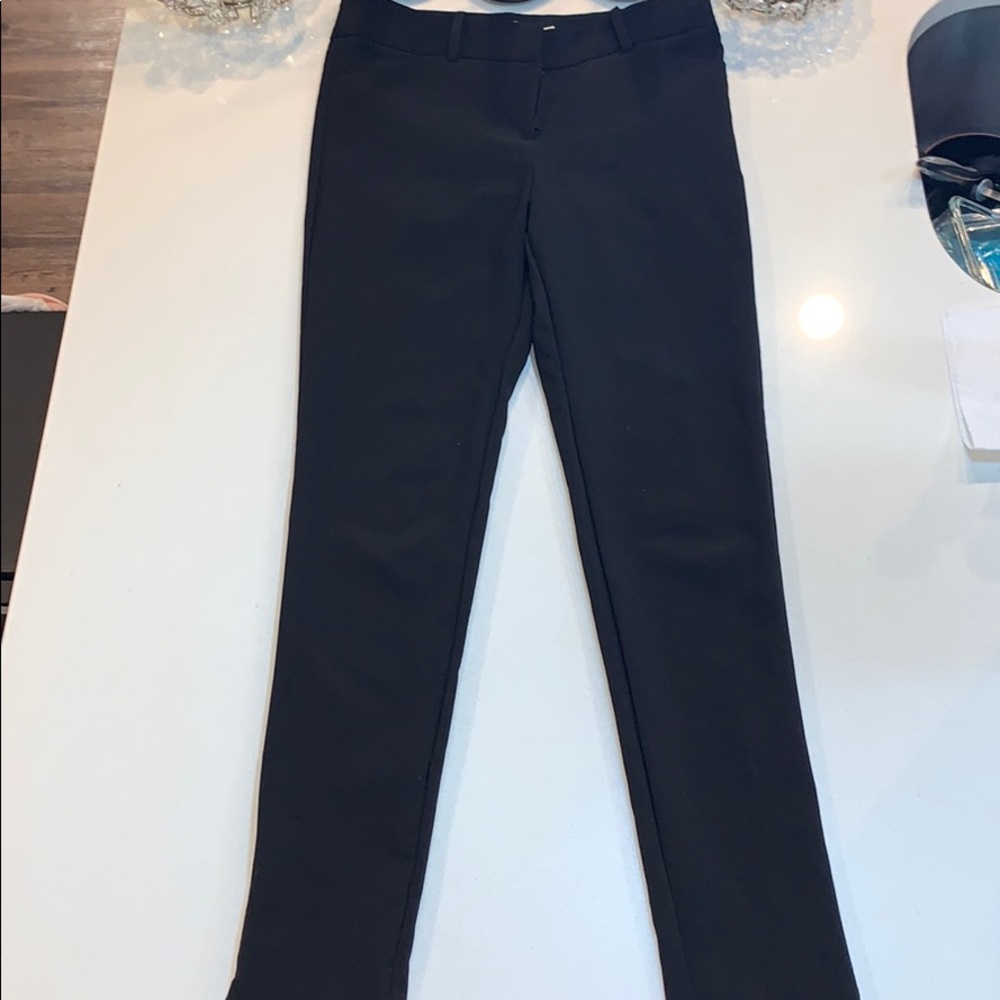 Business casual black slim trousers